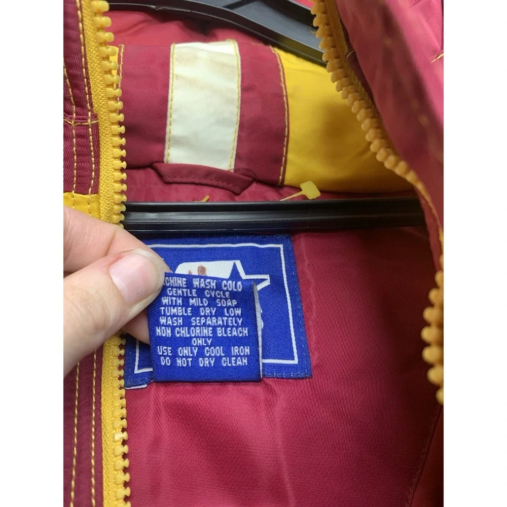 Vintage Florida State Seminoles Starter Puffer Jacket Mens Large 1/2 Zip Half
